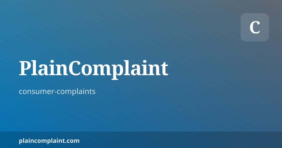 Shareable card for CFPB Complaint Statistics | PlainComplaint